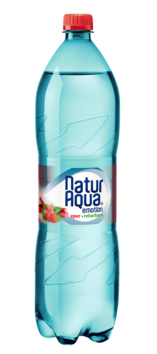 Naturaqua Emotion eper-rebarbara ízesített ásványvíz 1.5L PET